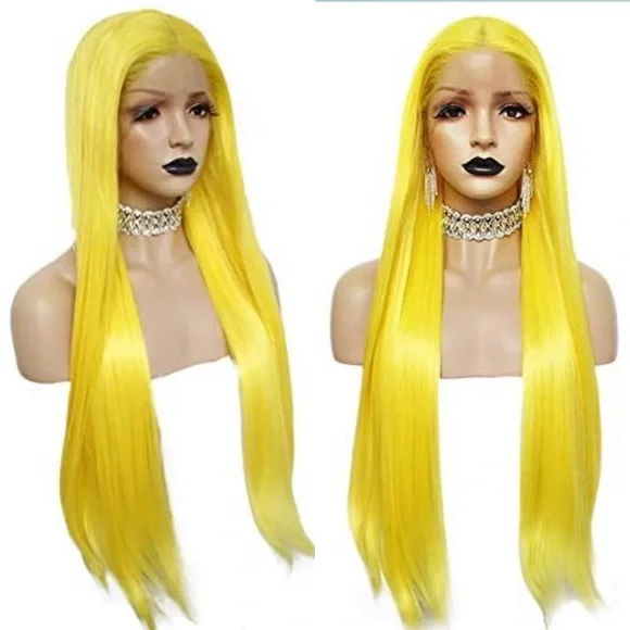💫 22” YELLOW STRAIGHT LACE FRONT WIG💫 *NEW*